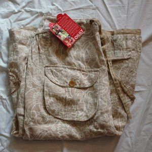 Beautiful Tan Patterned Oilily Skirt